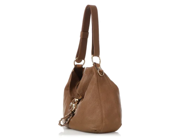 Gucci Medium Brown Leather G Wave Shoulder Bag in Brown Leather from Ann's Fabulous Finds, photo 3 of 9