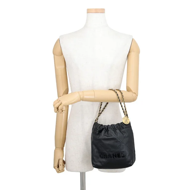 Chanel CHANEL22 ChainShoulder Bag BlackAS3980 Caviar Leather Size Mini in Caviar leather from GALLERY RARE, photo 4 of 8