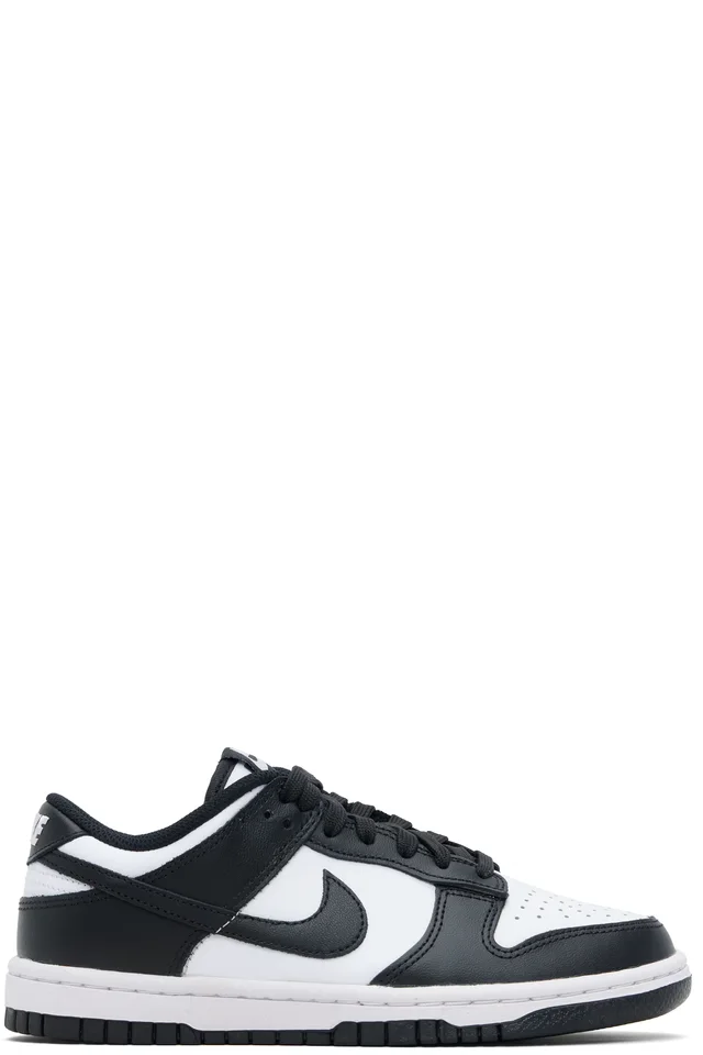 White & Black Dunk Low Sneakers