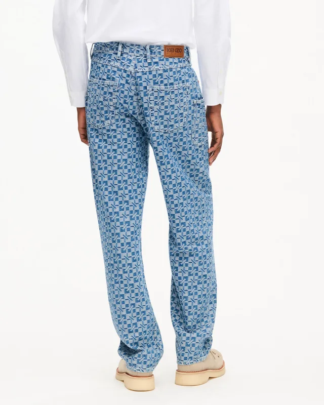 Kenzo 'Kenzogram' cargo monkey fit jeans in japanese denim, photo 4 of 6 from SENSER