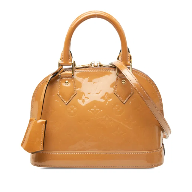 Brown Louis Vuitton Monogram Vernis Alma BB Satchel in Brown Leather from Designer Revival, photo 1 of 1