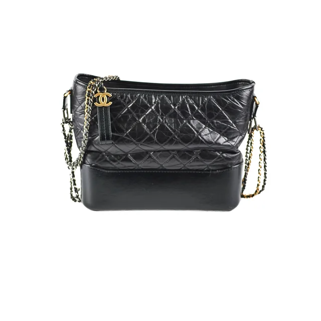 Chanel Medium Gabrielle Black 24series in Black Calfskin from The Purse Affair