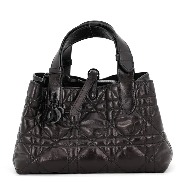 Dior Macro Cannage Toujours Small Handbag M2822osnw 2-Way Black For... in black Leather from Poshmark