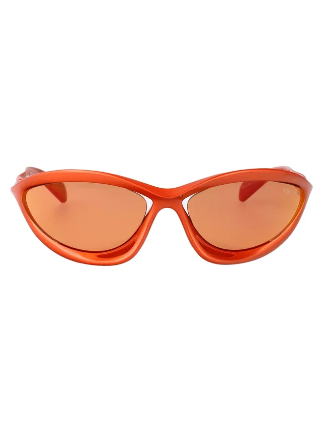 Prada 0pr Cat-Eye Nylon Sunglasses — Orange in Orange Nylon from HEWI