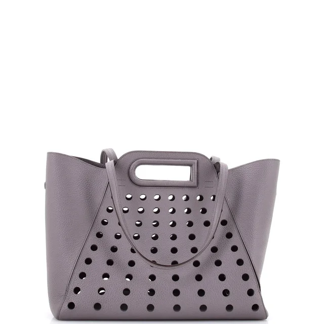 Delvaux Mm L'airess Tote Perforated Leather in gray Leather from Poshmark, photo 1 of 1