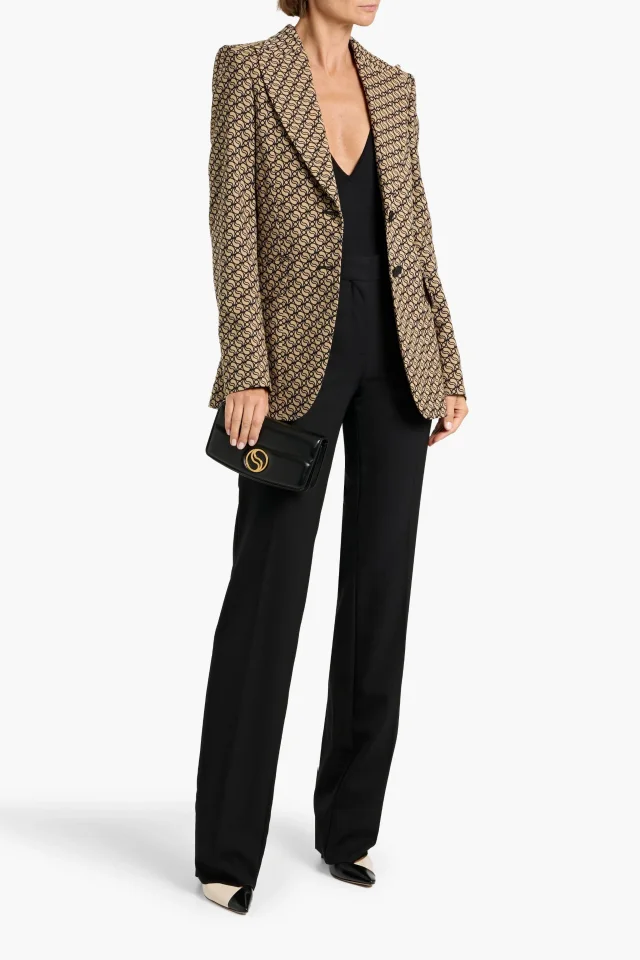 Stella McCartney Wool-Blend Jacquard Tailored Blazer, photo 3 of 5 from THE OUTNET