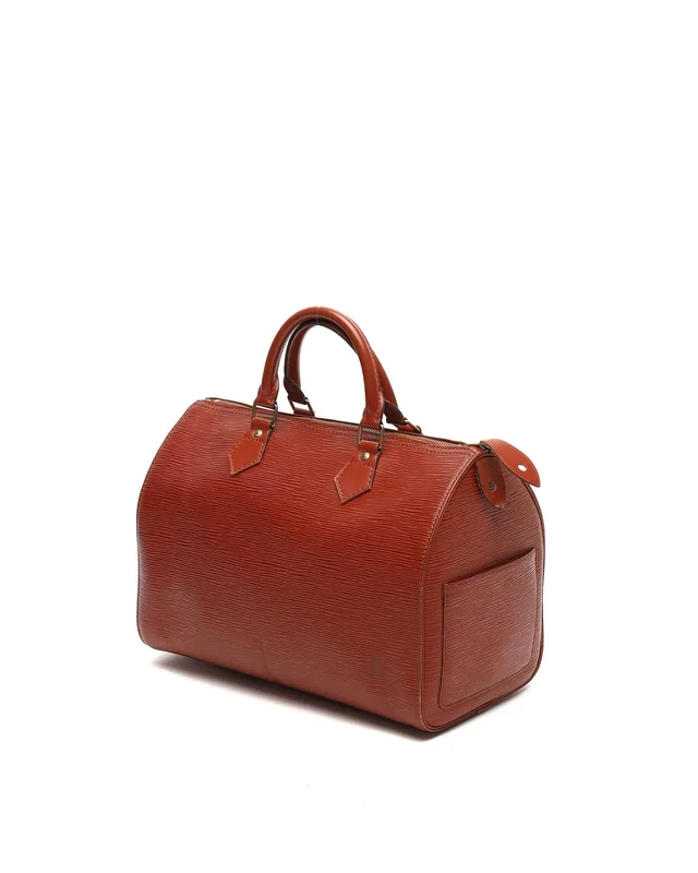 Louis Vuitton Epi Speedy 30 Bag in Suede from A Retro Tale, photo 3 of 11