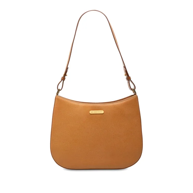 Brown Burberry Leather Shoulder Bag in Brown Leather from Designer Revival