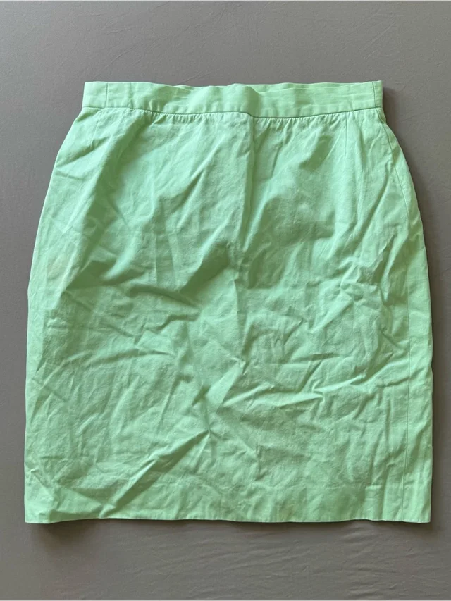 Escada Vintage By Margaretha Ley Green Cotton Pencil Skirt in green from Poshmark