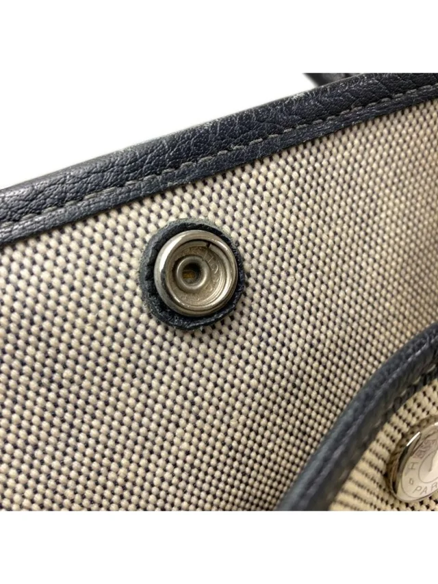 Hermès Garden Party Pm Silver Tote Toile in silver|gray Canvas from Poshmark, photo 9 of 15