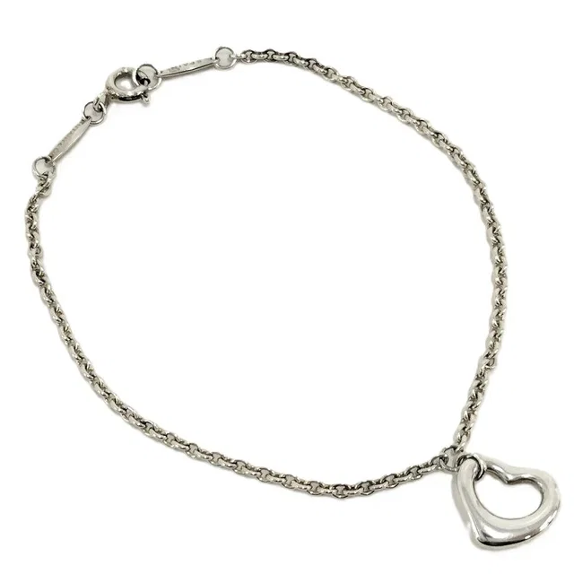 Tiffany & Co. Open Heart Bracelet Silver in Silver from The Reluxe