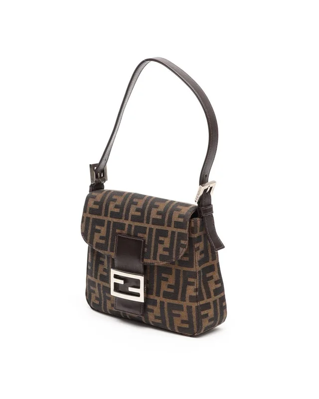 Fendi Zucca Shoulder Bag in Canvas from A Retro Tale, photo 2 of 11