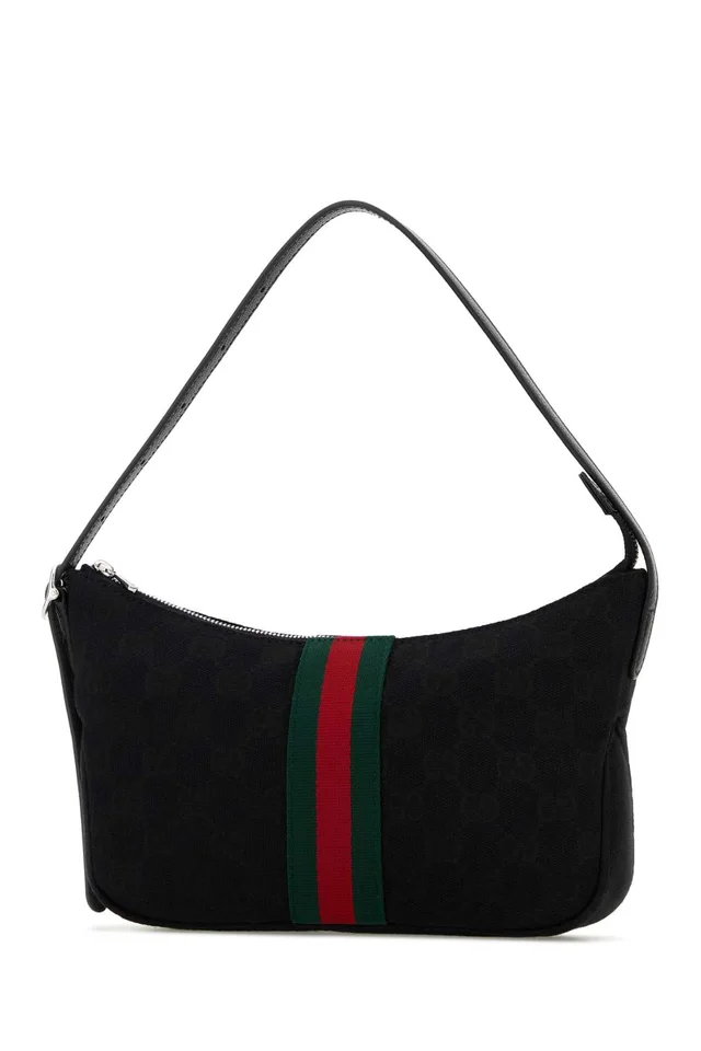 Gucci Lunetta Shoulder Bag — Black in Black Woven leather from HEWI, photo 2 of 2