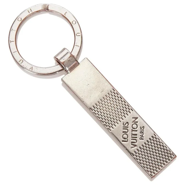 Louis Vuitton M67918 Silver Damier Keychain Keyring Key Charm Pendant 80lk52s in Silver from Bagriculture
