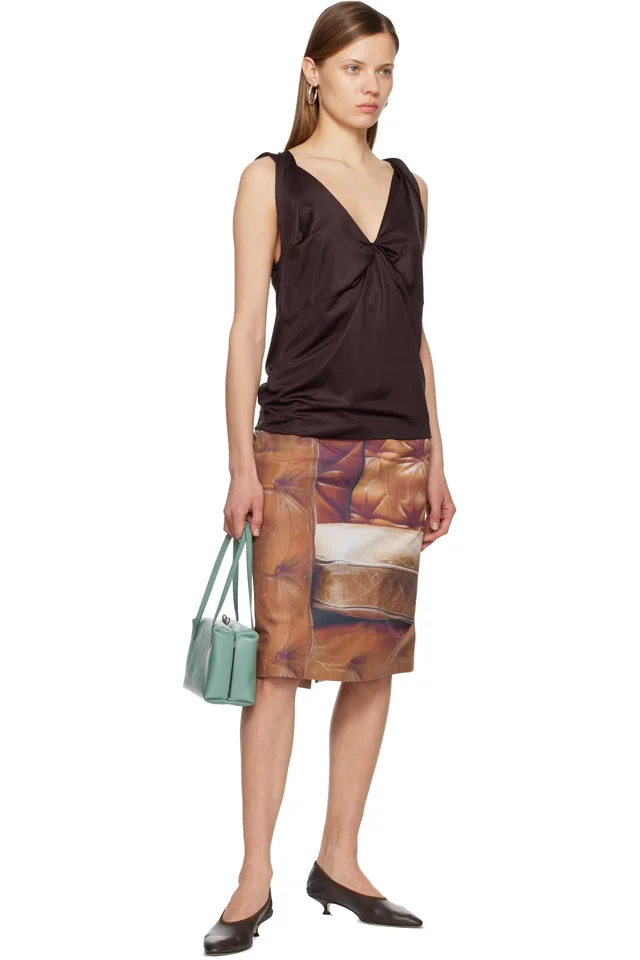 Aeyde Brown Hermia Heels, photo 5 of 5 from SSENSE