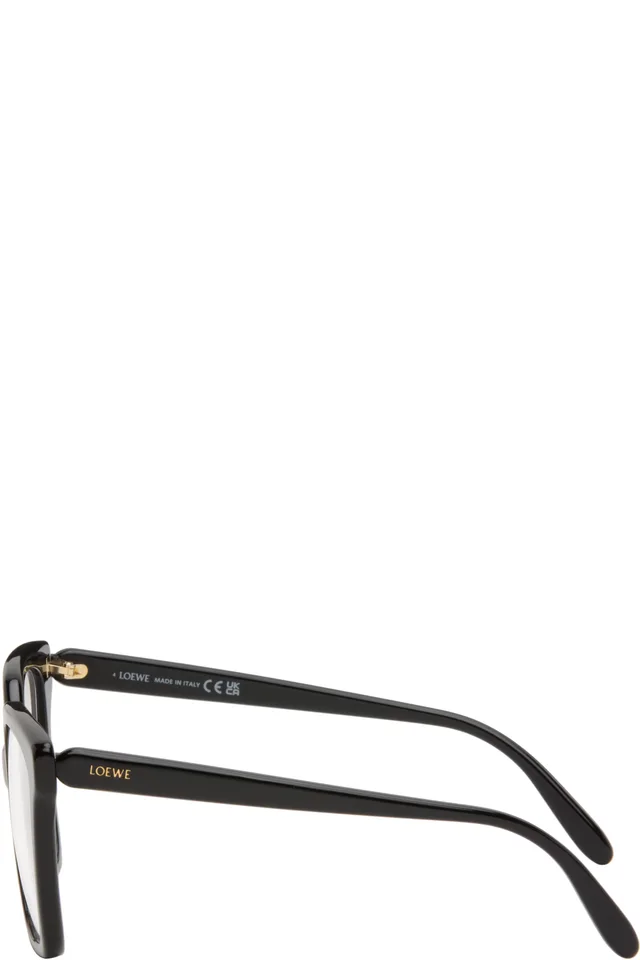 LOEWE Black Slim Glasses, photo 3 of 3 from SSENSE