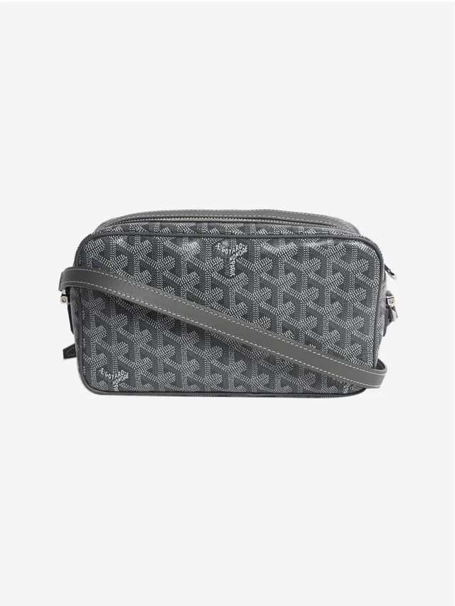 Goyard Grey Cap-vert camera bag in Green Canvas from Sign of the Times