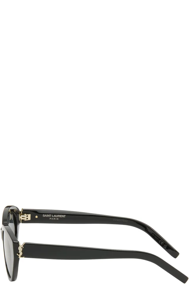 Saint Laurent Black SL M148 Sunglasses, photo 3 of 4 from SSENSE