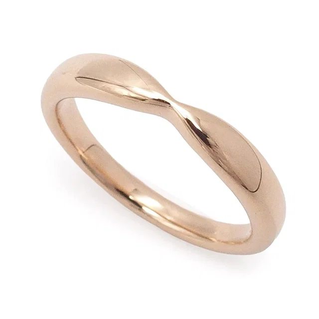 Tiffany & Co. Harmony Wedding Band Ring Pink Gold 18K in Pink from The Reluxe