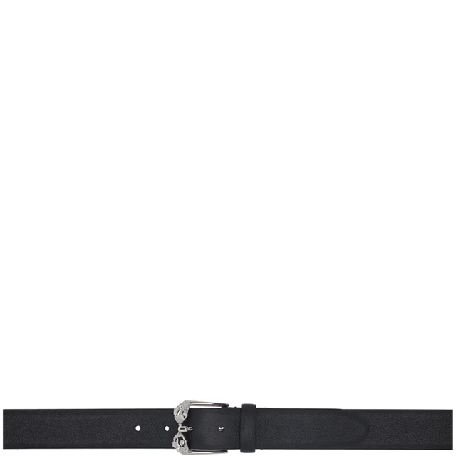 Alexander McQueen Twin Skull Belt Grained, Black/Silver from Cultstatus, photo 1 of 1
