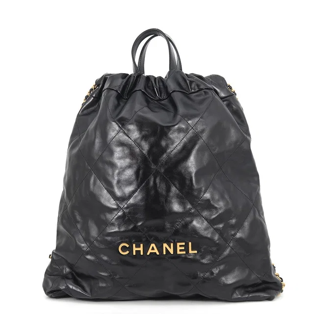 Chanel CHANEL22 Backpack BlackAS3313 shiny calf Size Large from GALLERY RARE