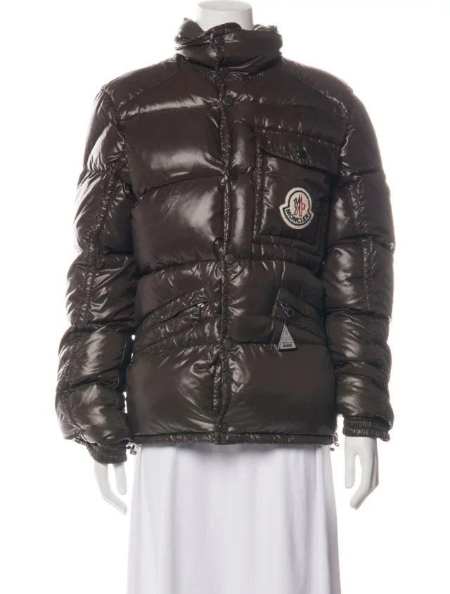 Moncler Down Jacket in brown|red from The RealReal
