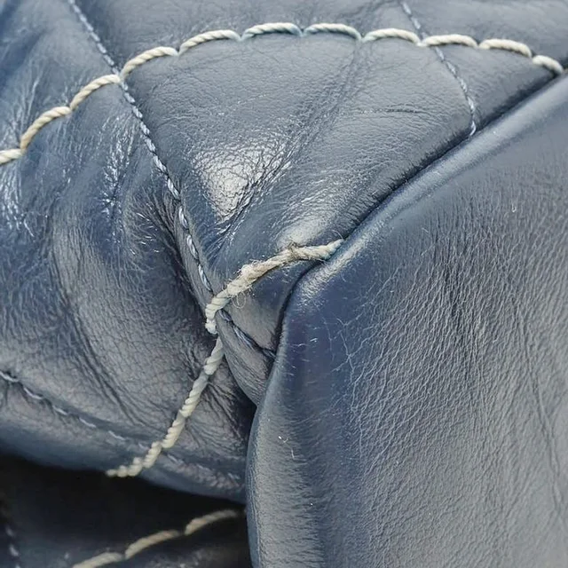 Chanel Chevron Stitch Single Flap Bag in Leather from A Retro Tale, photo 8 of 13