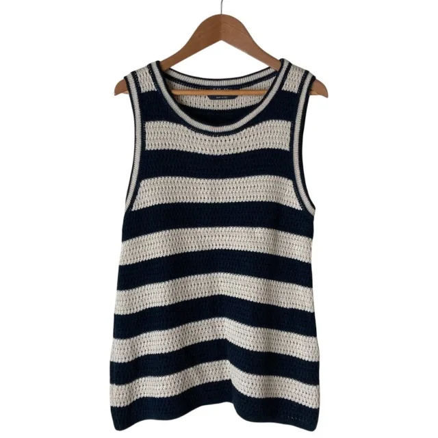 'S Max Mara Knit Tank Top in Blue from LuxUness