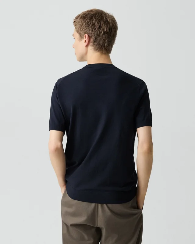 Theory Soris Tee in Light Bilen in DARK ECLIPSE 62% Viscose, 38% Polyester; Exclusive Of Elastic, photo 3 of 12 from Theory