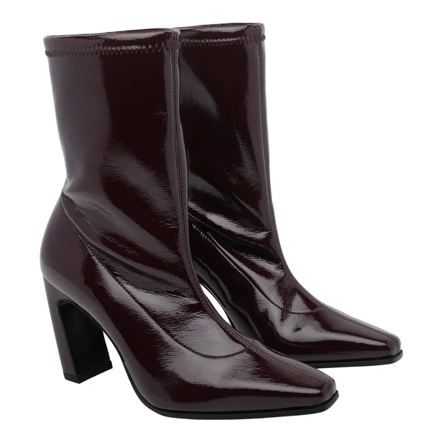 Stuart Weitzman Square-toe high-heeled ankle boots, photo 2 of 4 from SENSER
