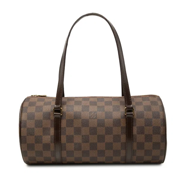 Brown Louis Vuitton Damier Ebene Papillon 30 Handbag in Brown Canvas from Designer Revival