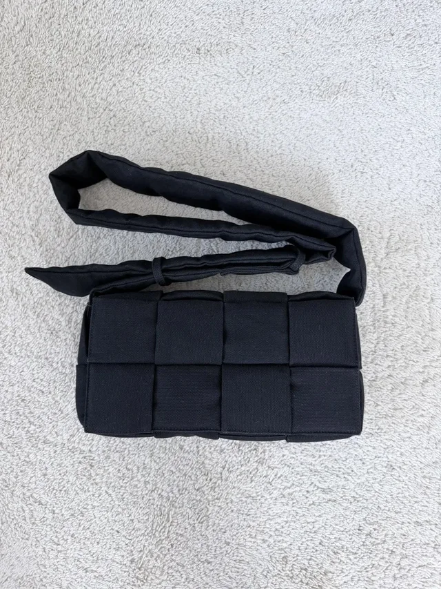 Bottega Veneta Tech Cassette Crossbody Bag in black Canvas from Grailed