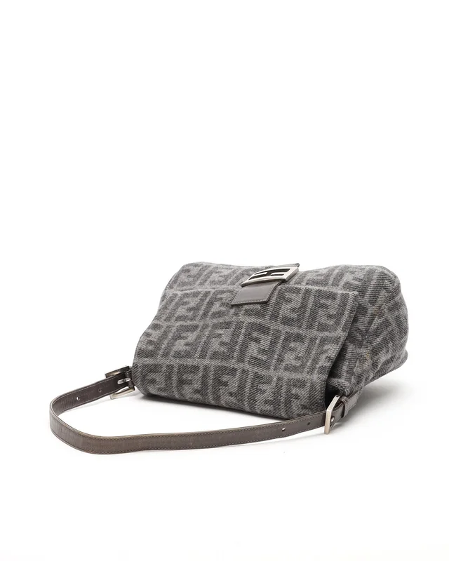Fendi Zucca Mamma Tweed Bag in Tweed from A Retro Tale, photo 5 of 10