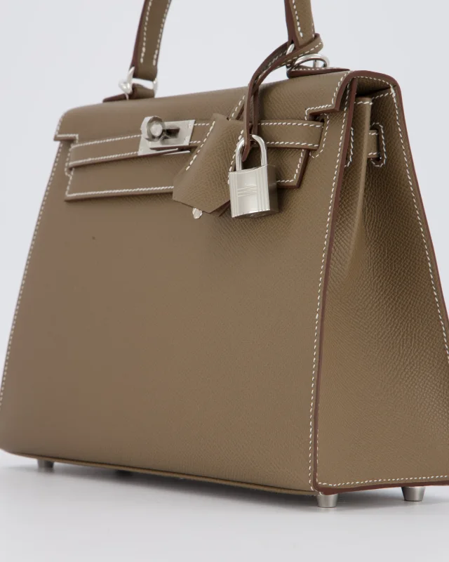 Hermès Kelly 25 Sellier Bag in Taupe Epsom leather from Sellier, photo 10 of 20