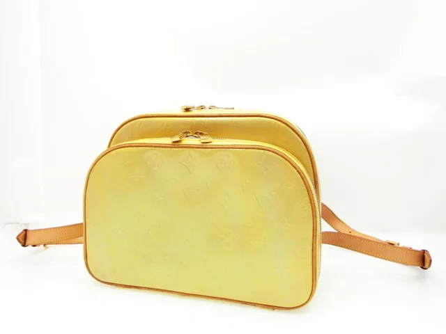 Louis Vuitton Green-Yellow Monogram Vernis Murray Mini Backpack in Green from Bagriculture