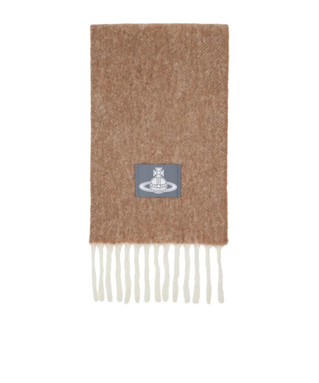 Vivienne Westwood Orb-patch fringed scarf from SENSER, photo 1 of 1