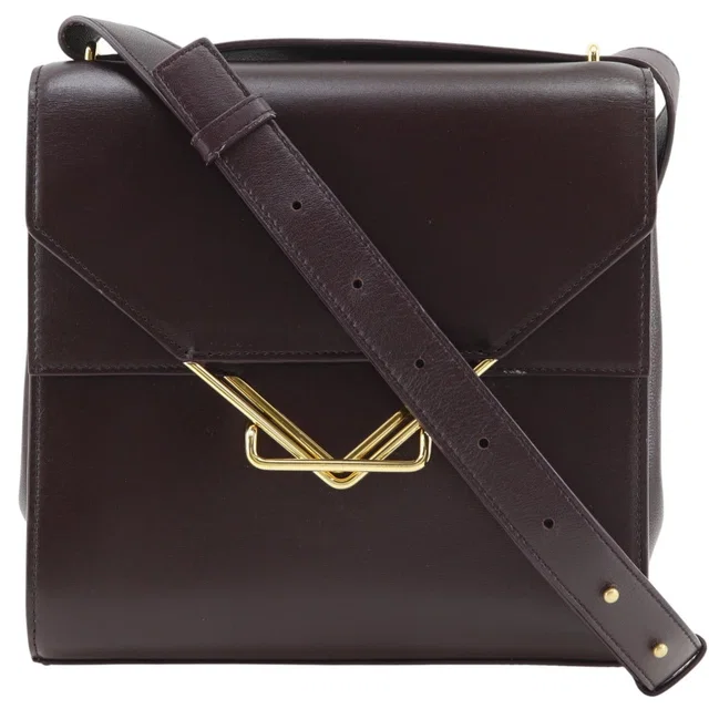 Bottega Veneta The Clip Leather Shoulder Bag in Leather from LuxUness
