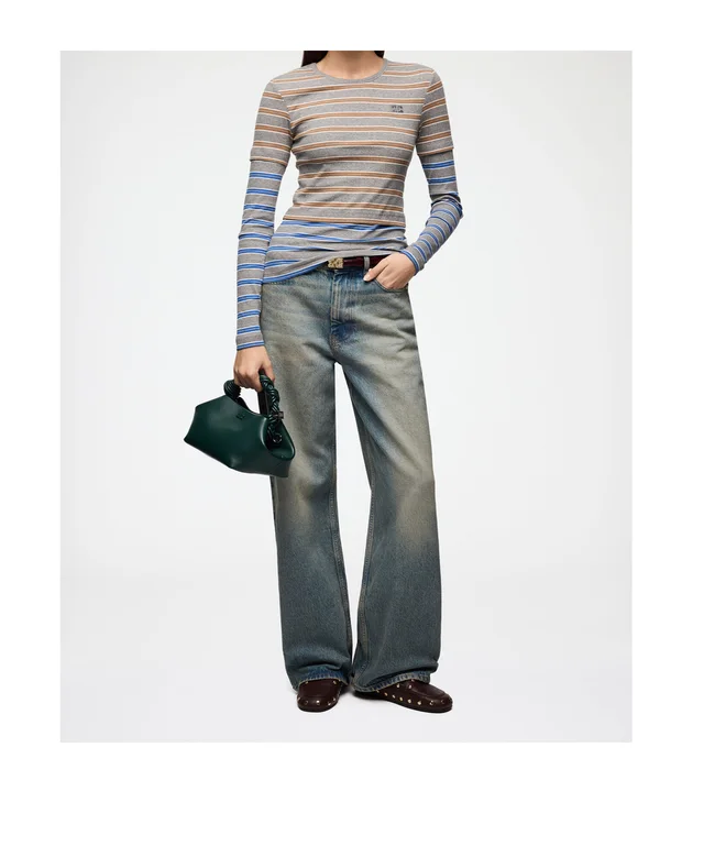 Ganni Stripe Long Sleeve Top, photo 8 of 8 from SENSER