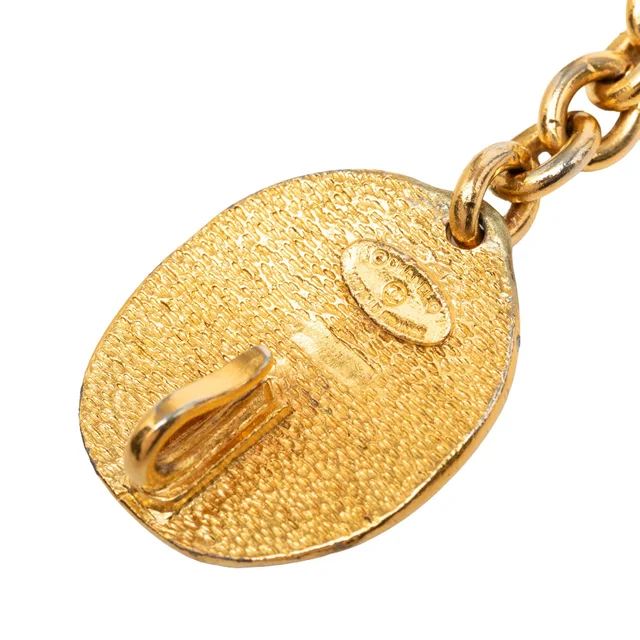 Gold Chanel CC Gold Plated Medallion Chain Belt in Gold from Designer Revival, photo 2 of 2