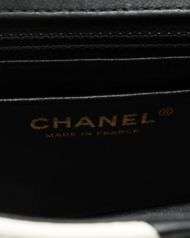 Chanel Mini Geometric Patchwork Rectangular Single Flap Bag in Leather from A Retro Tale, photo 9 of 10