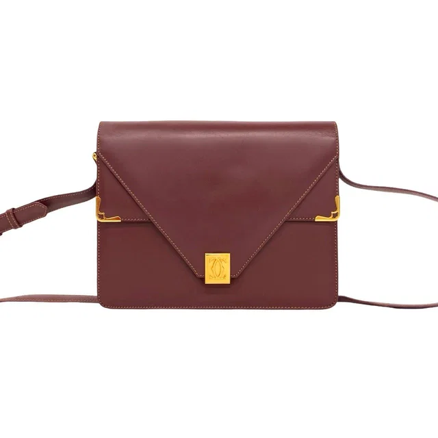 Cartier Must Line Leather Shoulder Bag in Leather from LuxUness