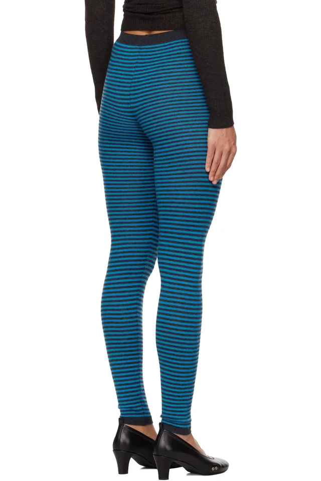 Paloma Wool Blue Porta Leggings, photo 3 of 4 from SSENSE
