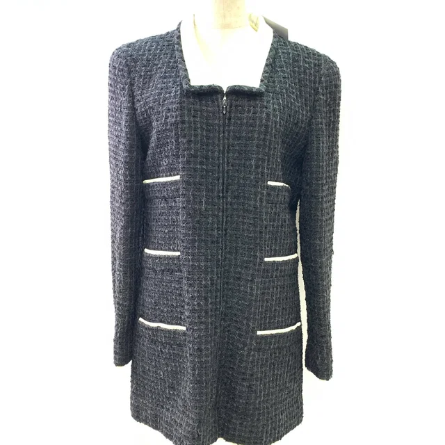 Chanel Black And White Long Jacket in Black from Luxury Promise