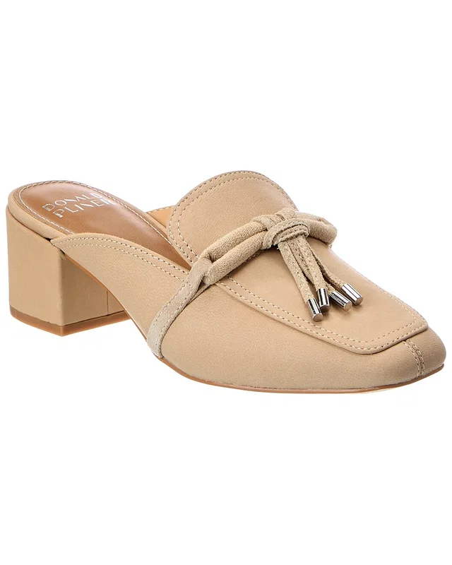 Donald Pliner Kierra Nappa Mule in https://asset2.ruecdn.com/images/sw/131162/1311627482_RLSW_almond.jpg, image 1 of 1 from Rue La La