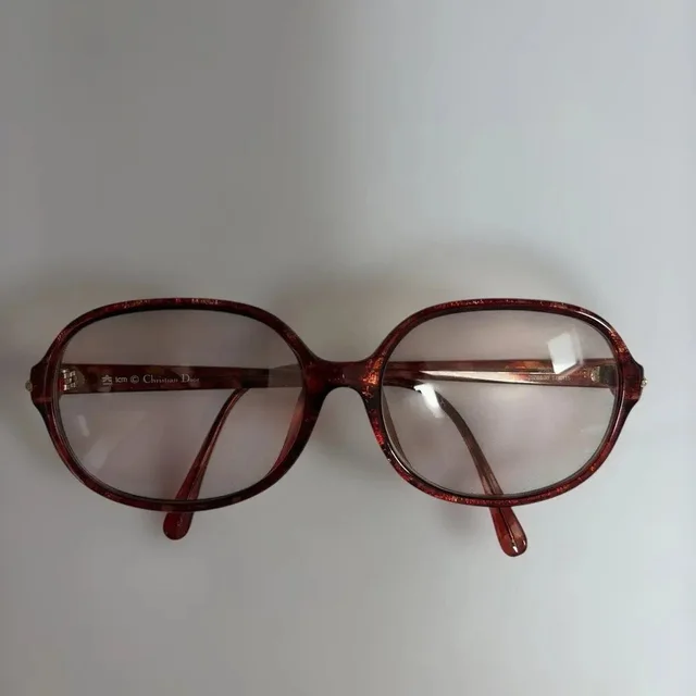 Dior Vintage Oversized Square Sunglasses 70s/80s in Brown in red|brown from Grailed