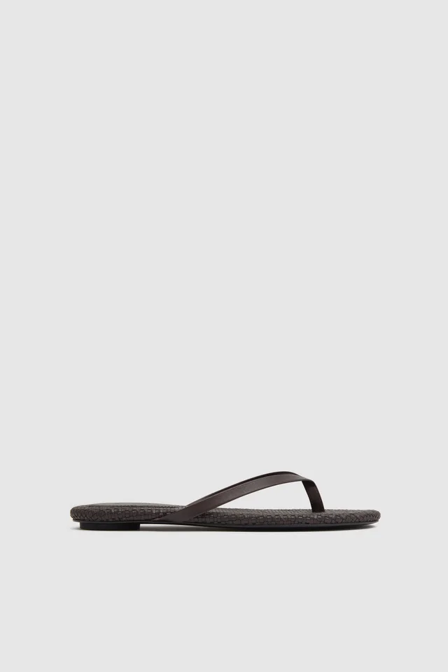 St Agni Woven Flip Flop - Coffee from St. Agni, photo 1 of 1