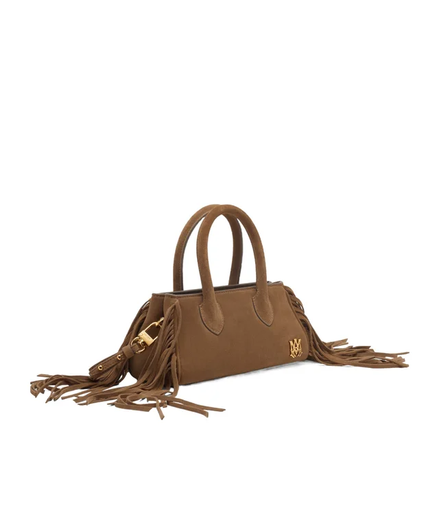 Amiri micro fringed suede tote bag, photo 2 of 5 from SENSER