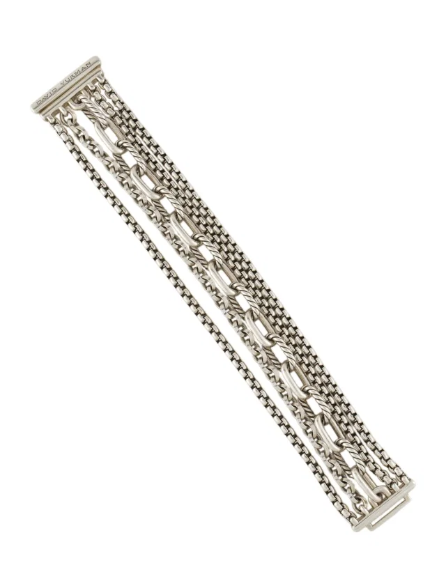 David Yurman Multi Row Chain Bracelet in multicolor from The RealReal