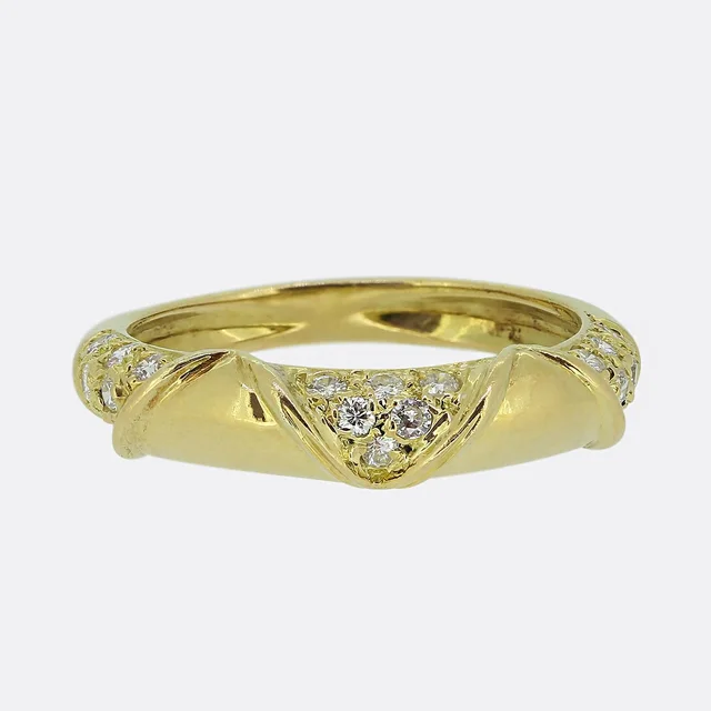 Boucheron Pavé Diamond Set Band Ring from The Vintage Jeweller