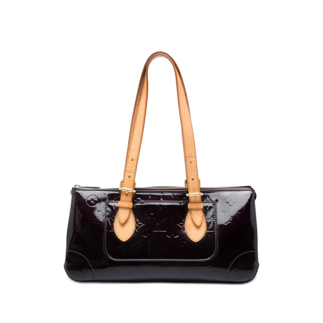 Purple Louis Vuitton Monogram Vernis Rosewood Avenue Shoulder Bag in Purple Leather from Designer Revival